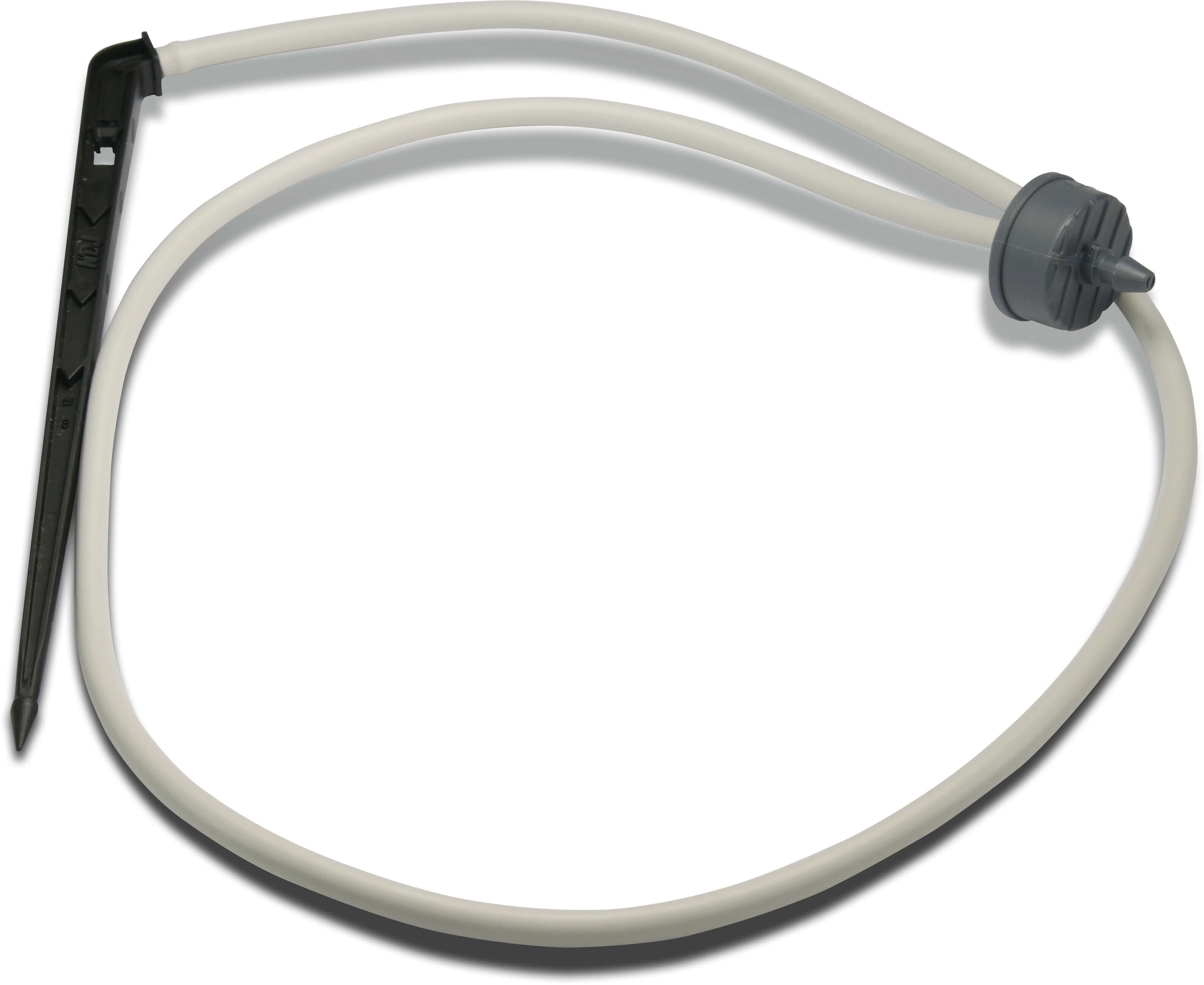 NaanDan Druppelset kunststof 4 mm x 4/7 mm insteek x barbed 1,3ltr/h 60cm wit type Click Tif, PC CNL