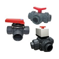 PVC 3-way valves