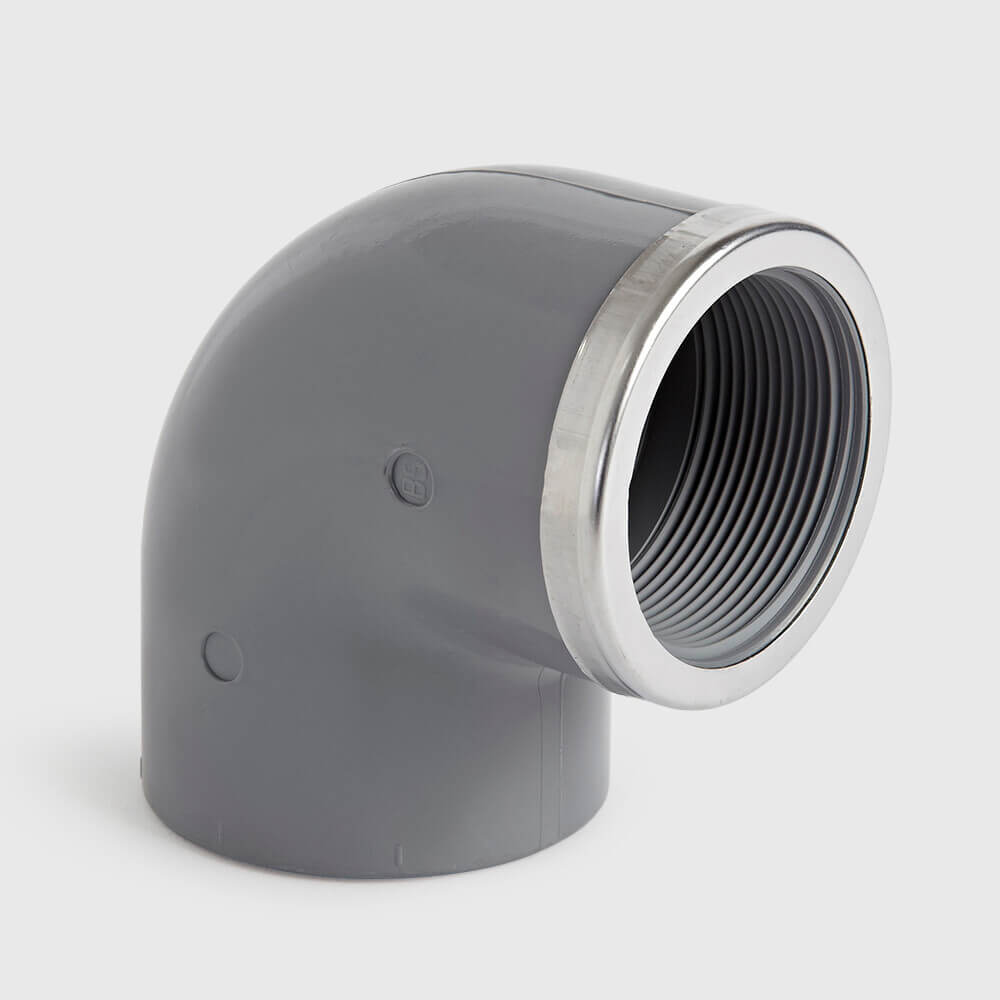 Comer Elbow 90° ABS 1/2" imperial glue socket x female thread type reinforced