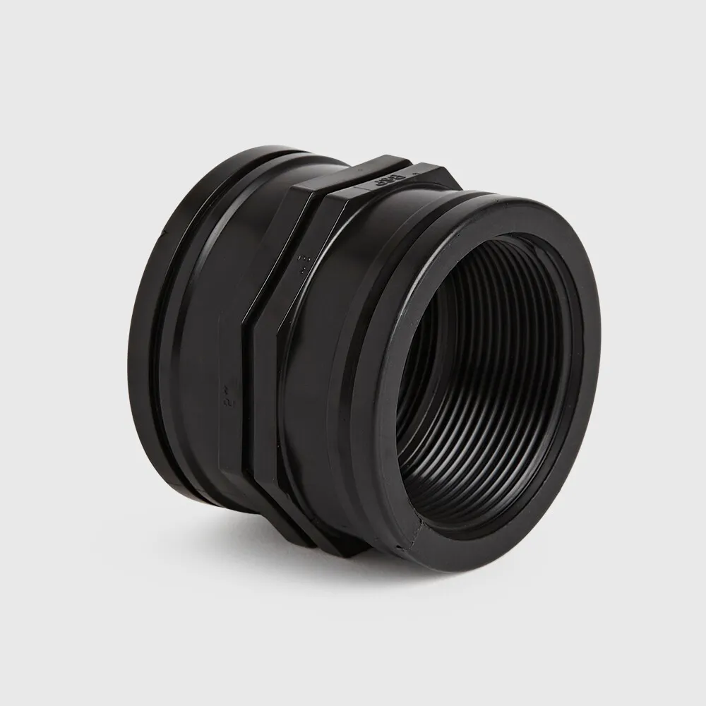 Socket PP 1" female thread 10bar black