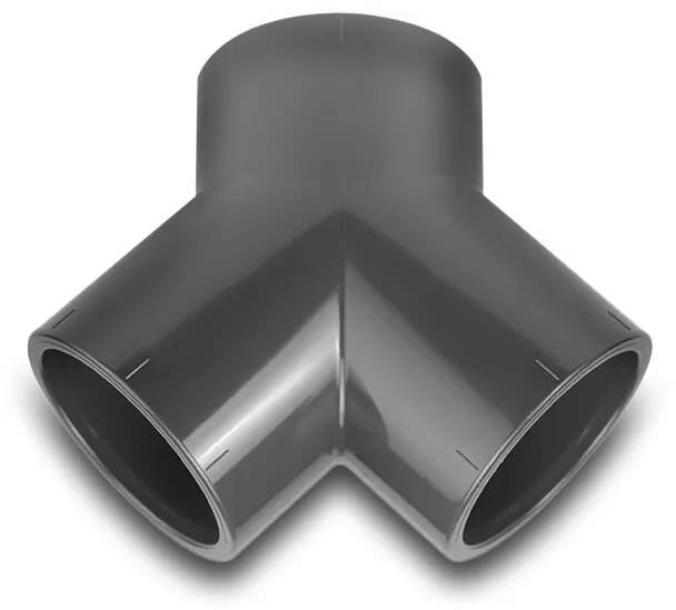 VDL Y-stuk PVC-U 75 mm lijmmof 16bar grijs