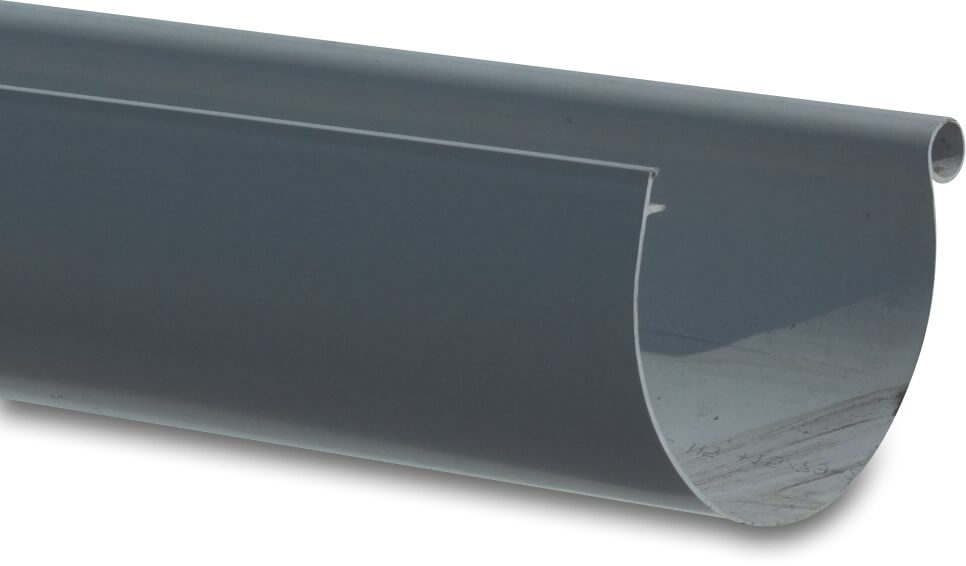 Rynna półokrągła PVC-U 115 mm szary 4m type LG 25