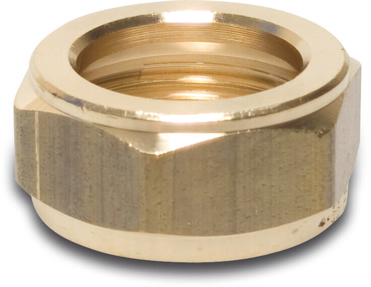 Bonfix Union nut brass 28 mm female thread KIWA/GASTEC