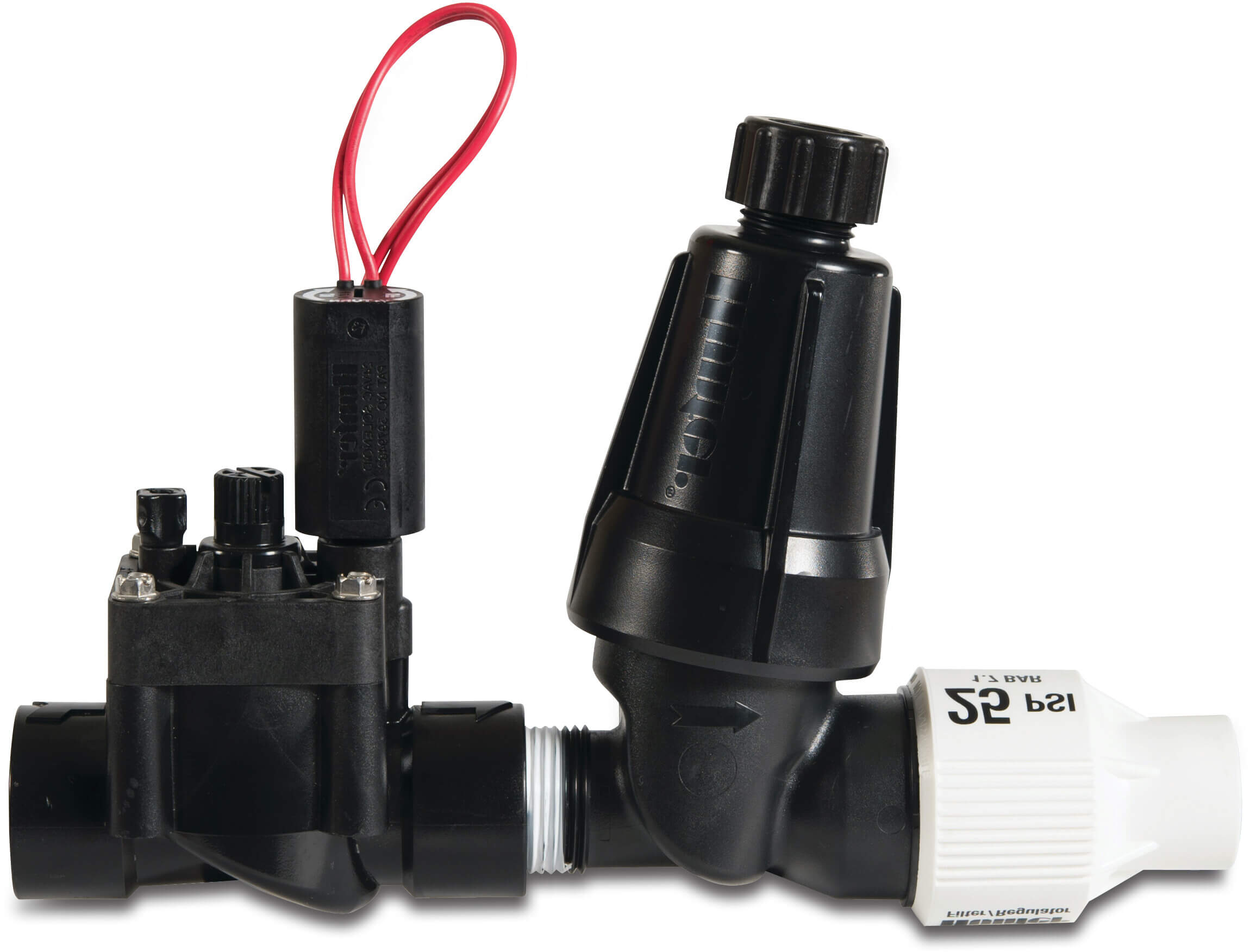Hunter Zestawy stref kontroli nylon wzmocniony włóknem szkalnym 1" GW 2.8bar 24VAC type PCZ-101-40B drip zone kit valve with screen filter and pressure regulator