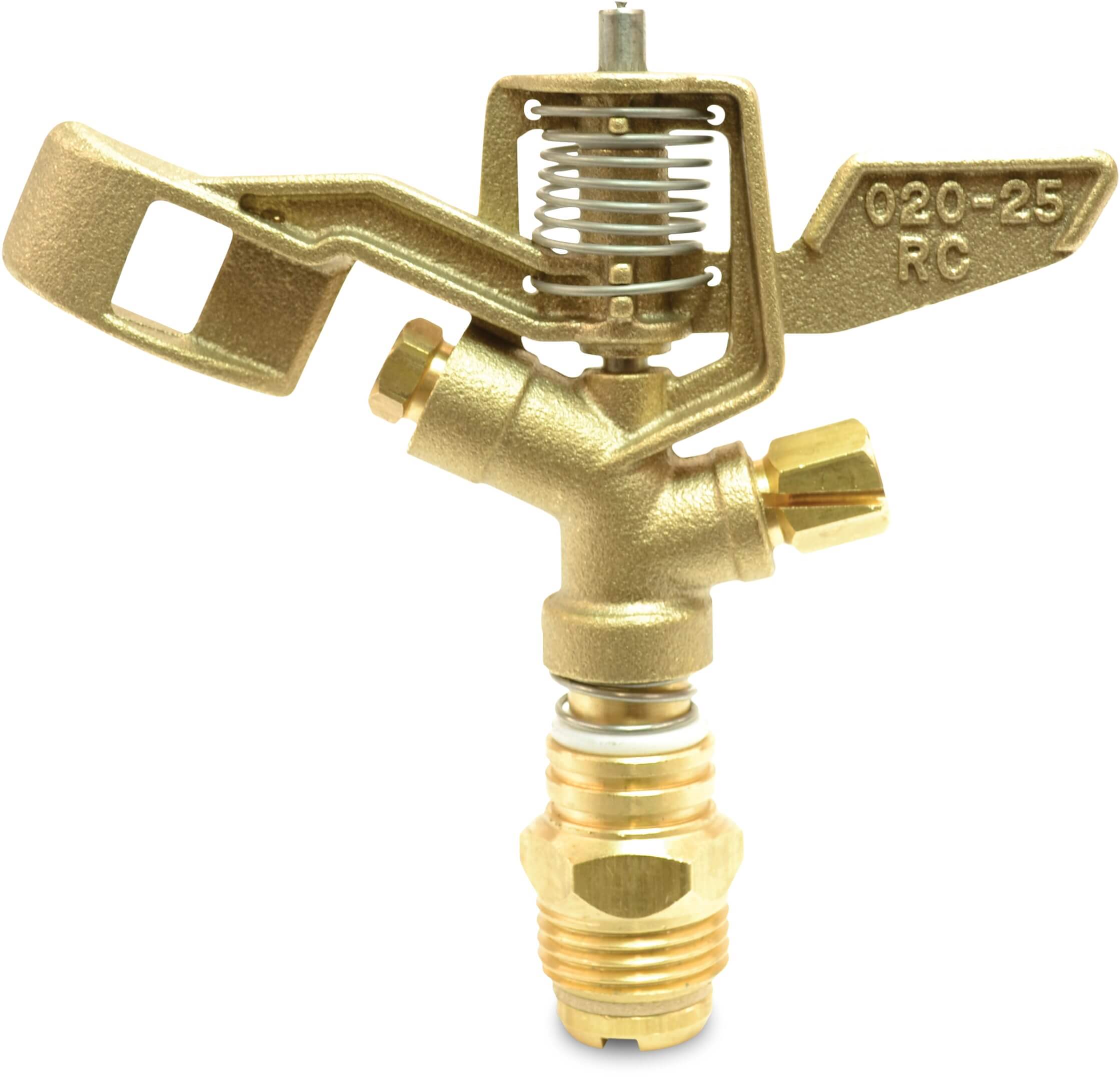 Full circle sprinkler brass 1/2" male thread 4,0 x 2,4 mm type 022