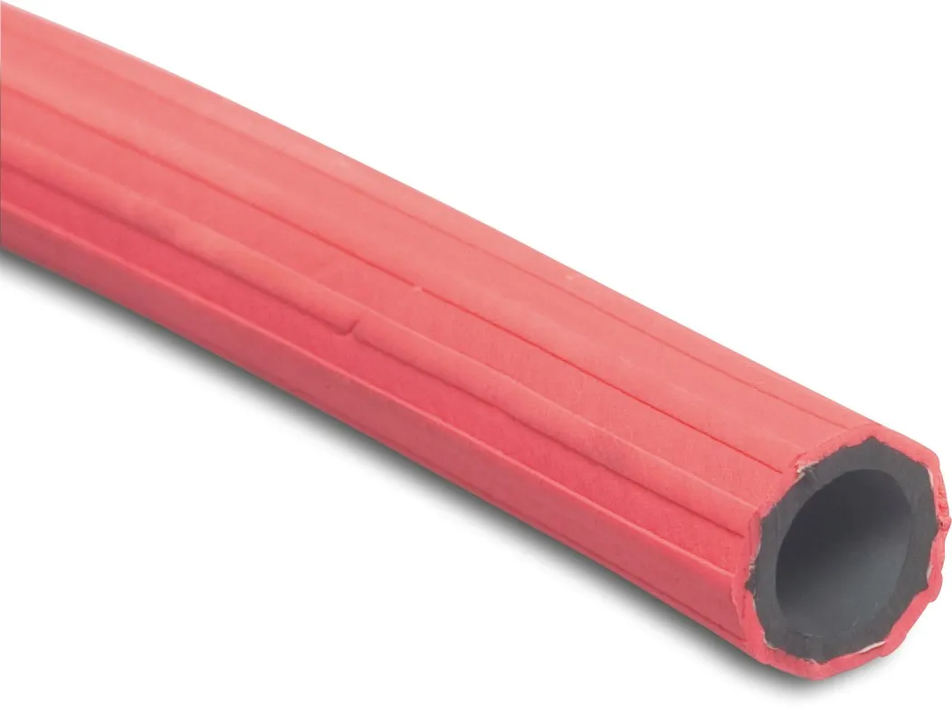 Hydro-S Slang rubber 13 mm x 19.5 mm x 3,75 mm 6bar rood/zwart 50m