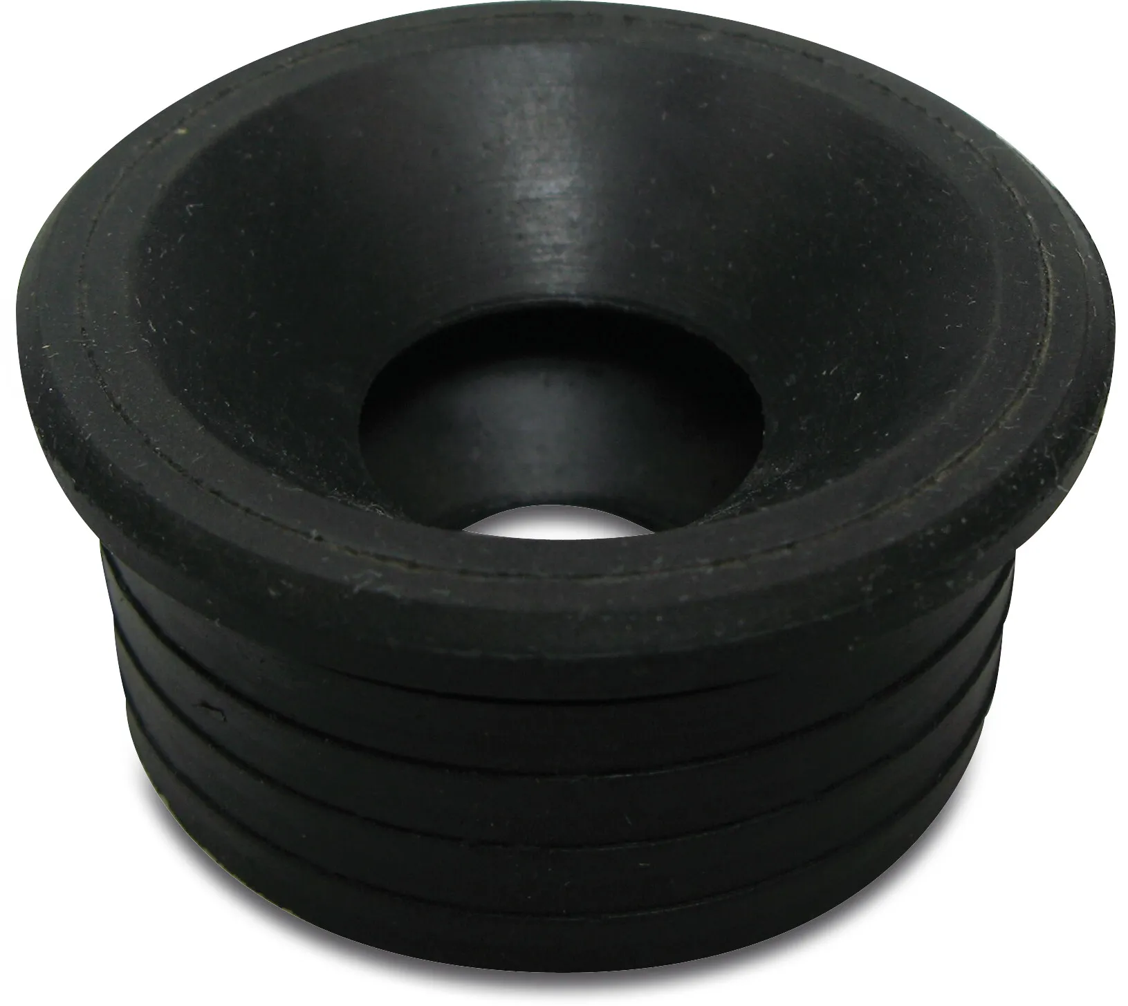 Drainage repair socket rubber reinforced with nylon 50 mm x 1 1/2" spigot x siphon seal black