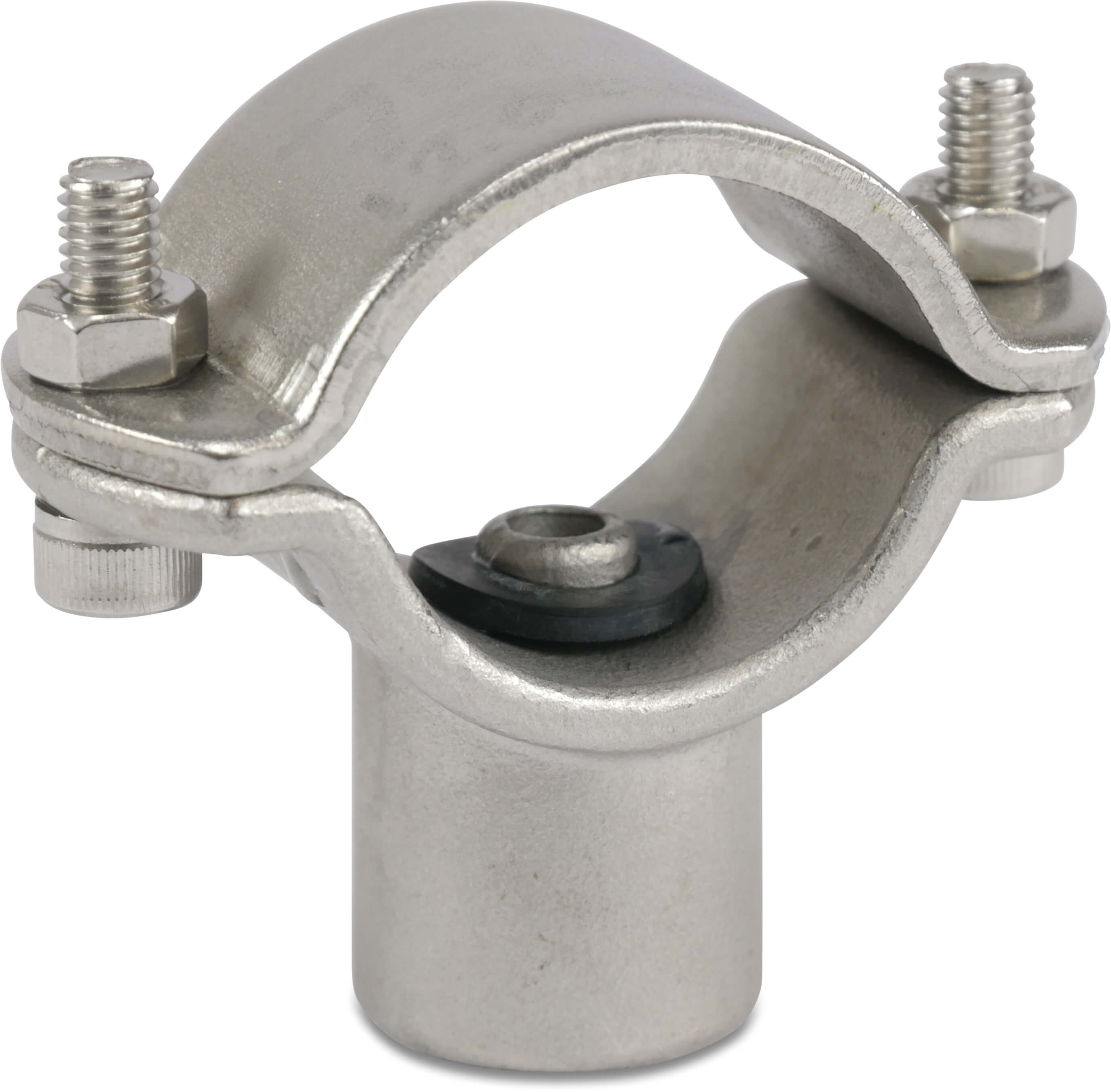 Clamp saddle stainless steel 304 1" x 1/2" clamp x female thread