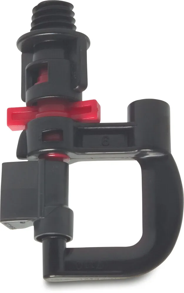 NaanDan Bügeldüse Kunststoff 3/8WW Außengewinde 1,4 mm 360° Blau Typ Hadar 7110, inverted