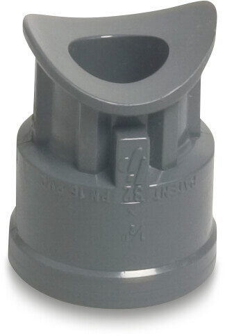 Lijmzadel PVC-U 63 mm x 1/2" lijmzadel x binnendraad 10bar grijs