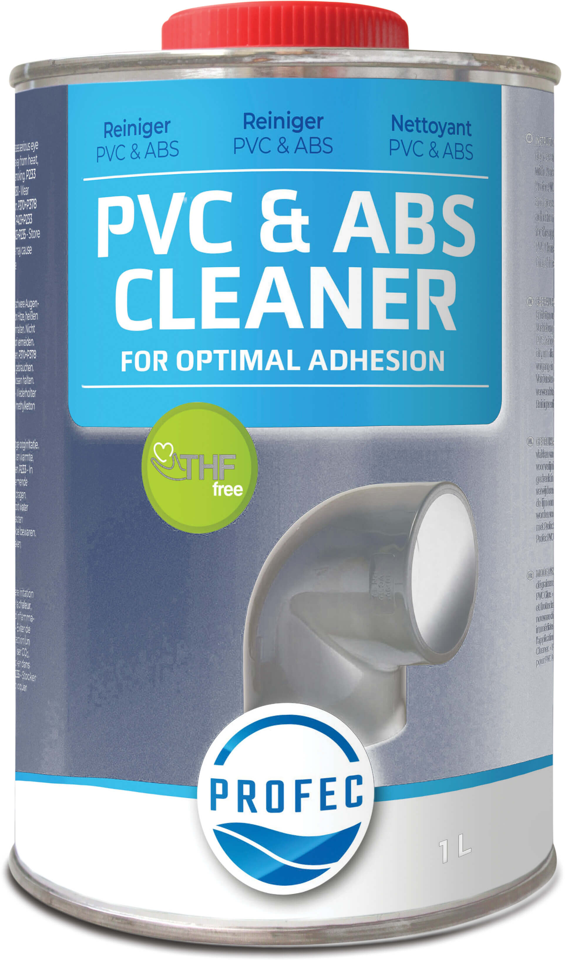 Profec Lösningsmedel och rengöringsmedel för PVC & ABS 0,25L type etikett PL/DK/SE