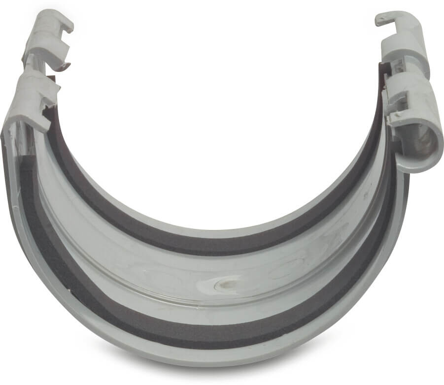 Tilslutningsstykke PVC-U 125 mm tætningsring grå