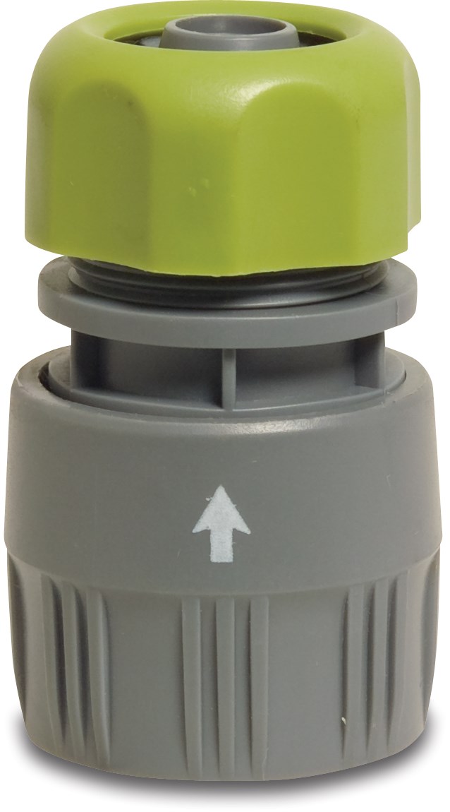 Aansluiting PVC-U 12 mm knel x vrouwelijk klik grijs/groen