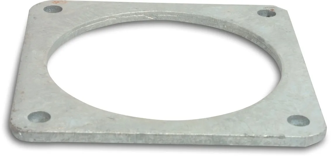 Backing flange steel galvanised 5" type MZ square