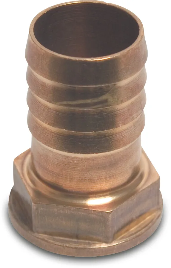 Profec Hose tail adaptor hexagonal brass 3/4" x 20 mm female thread x hose tail 30bar