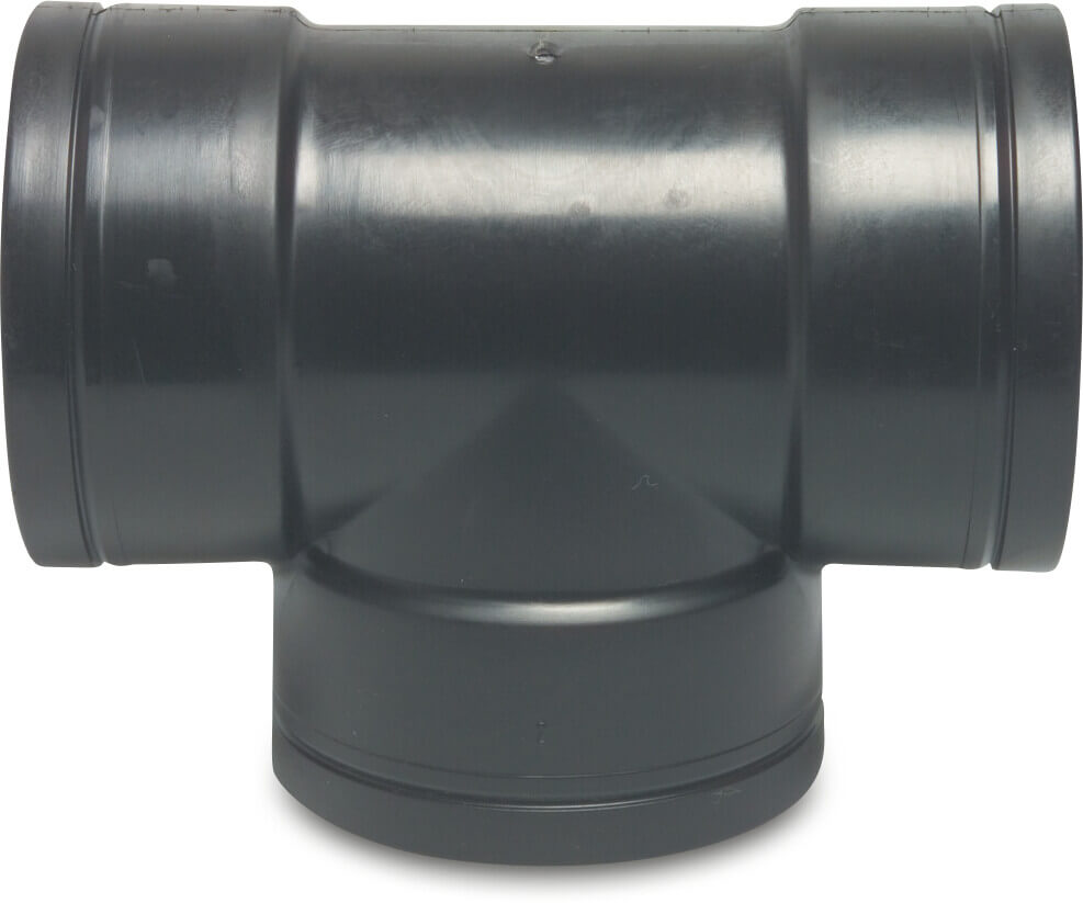 T-piece 90° PP 1 1/2" female thread 10bar black