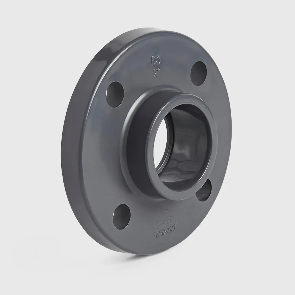 VDL Flange adaptor PVC-U 250 mm glue socket 10bar DN225 grey PN10 type A