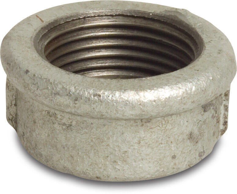Profec Nr. 301 Round cap cast iron galvanised 2 1/2" female thread 25bar DVGW