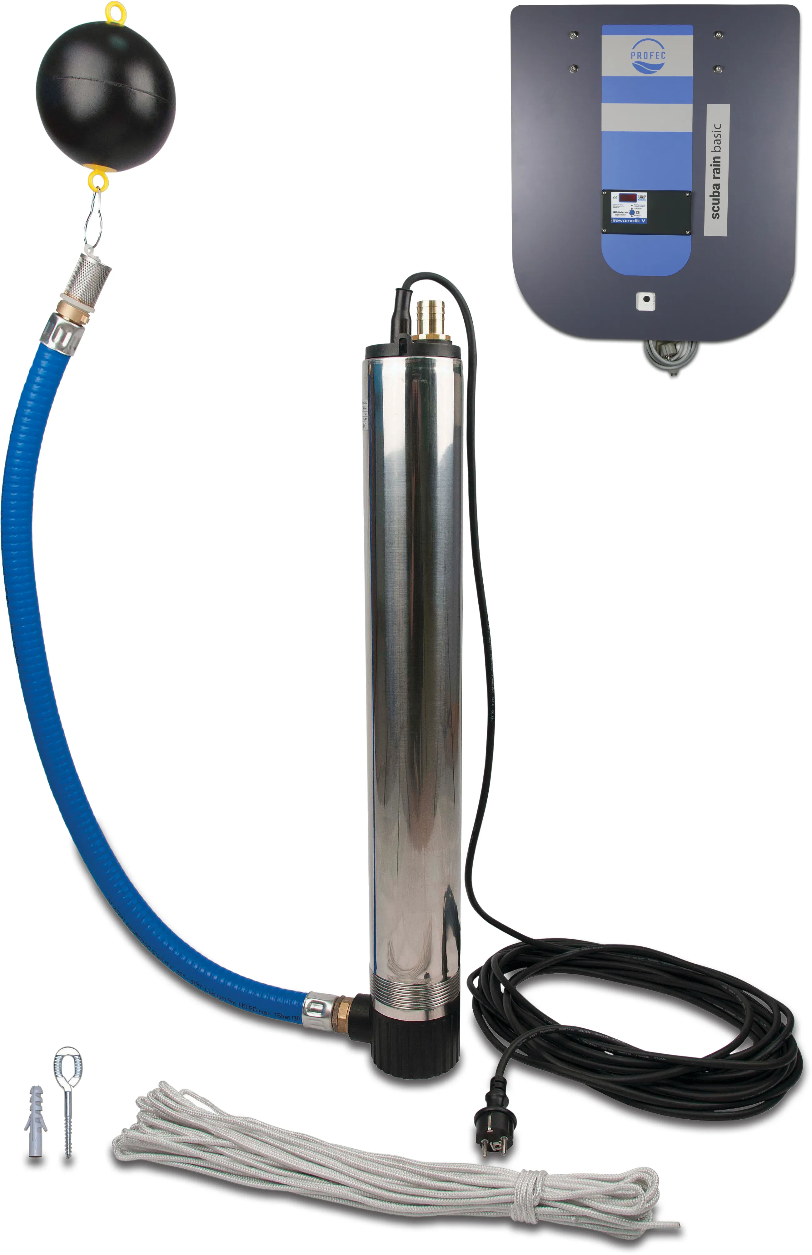 Profec Rainwater supply manager type Scuba with submersible pump