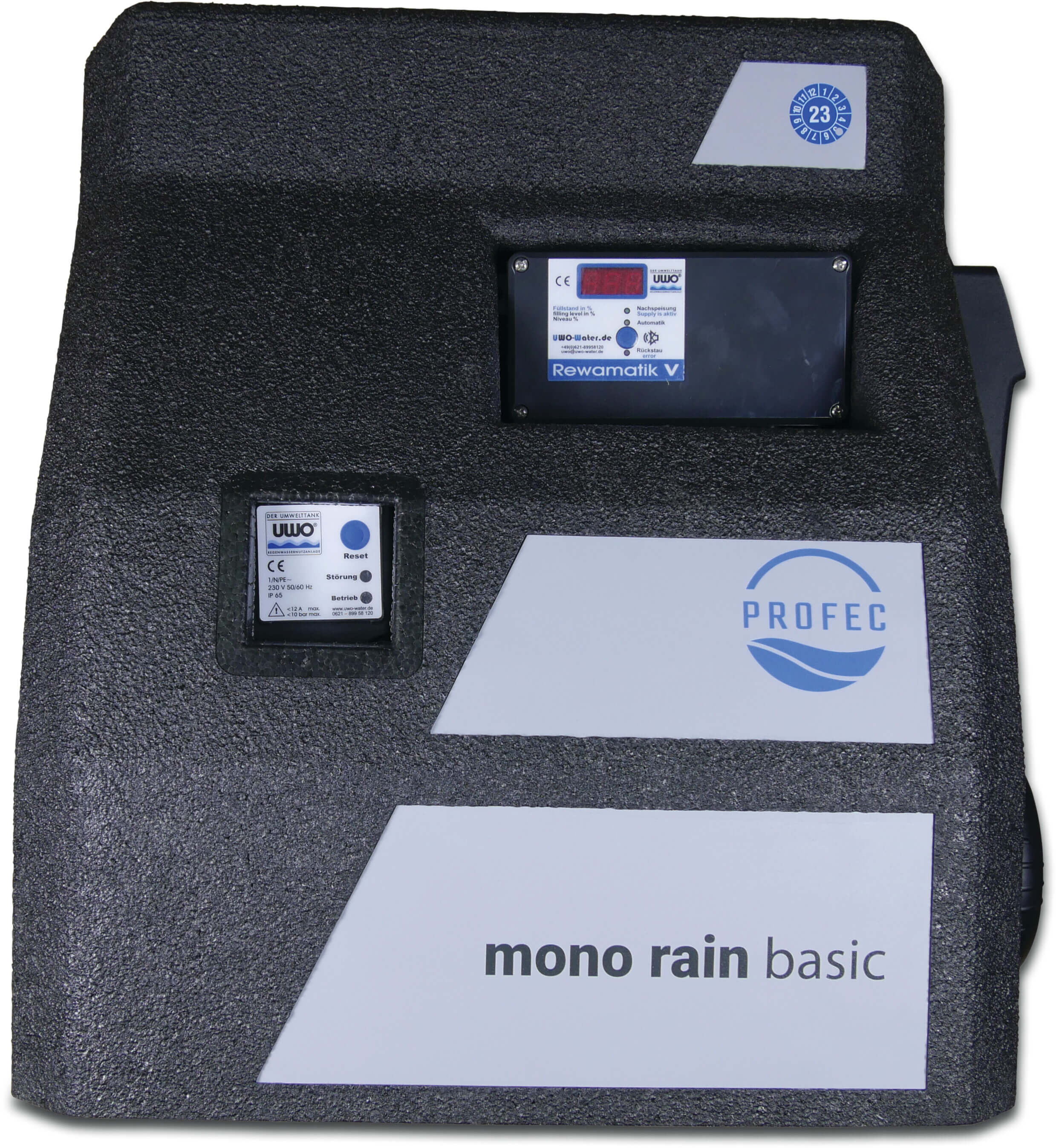 Profec Rainwater supply manager 4bar DVGW type Mono with self priming pump and pressure switch