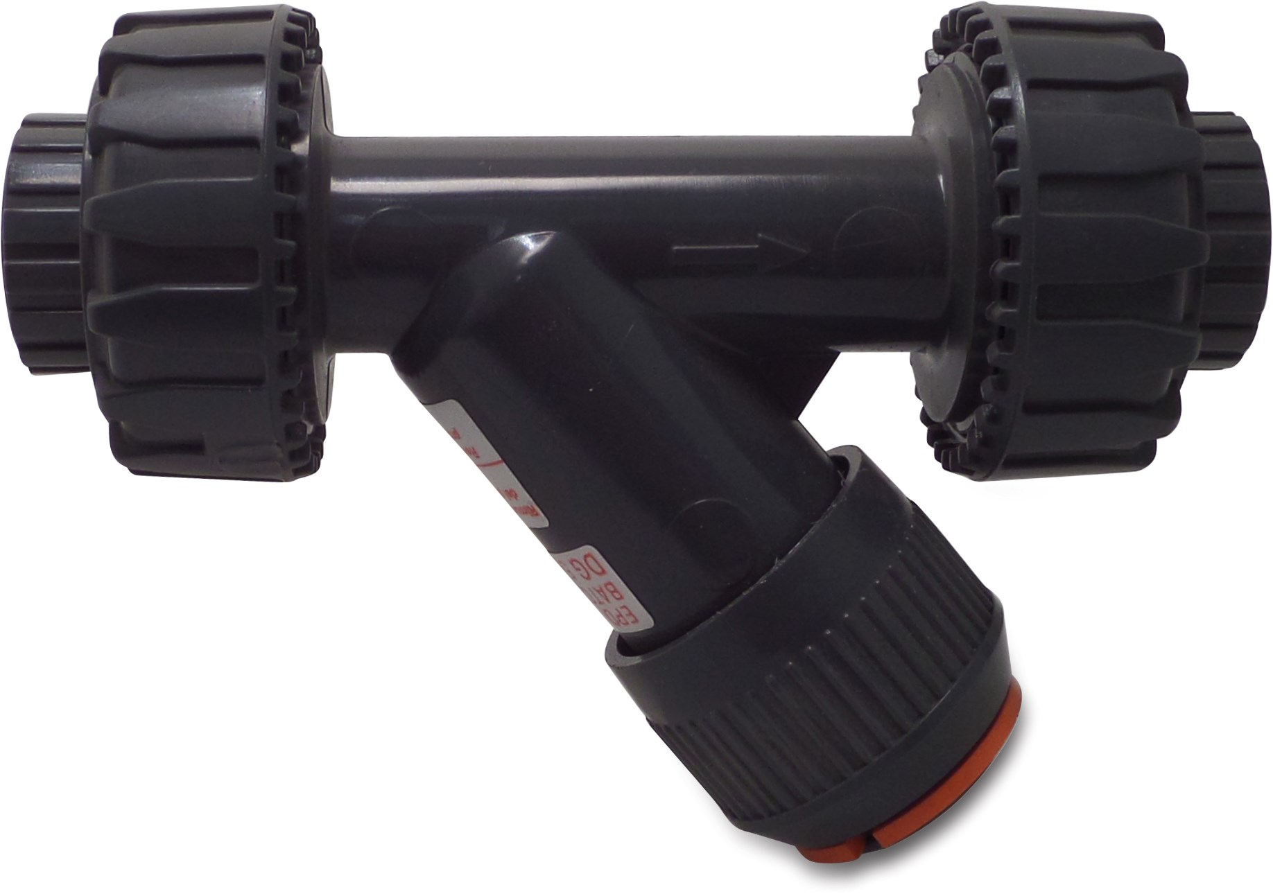 Non return valve PVC-U 16 mm glue socket 16bar grey