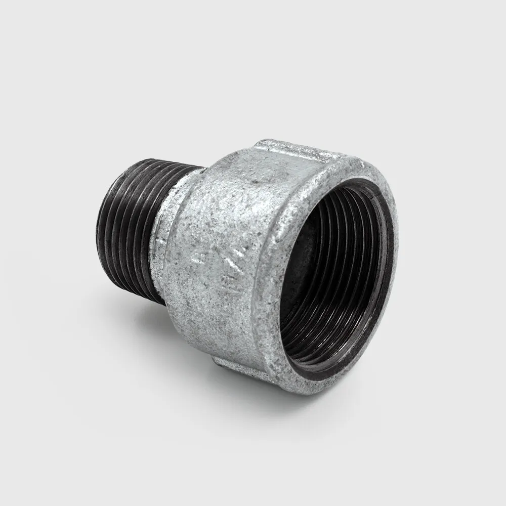 Profec Nr. 246 Soknippel gietijzer gegalvaniseerd 1 1/4" x 1" binnendraad x buitendraad 25bar DVGW