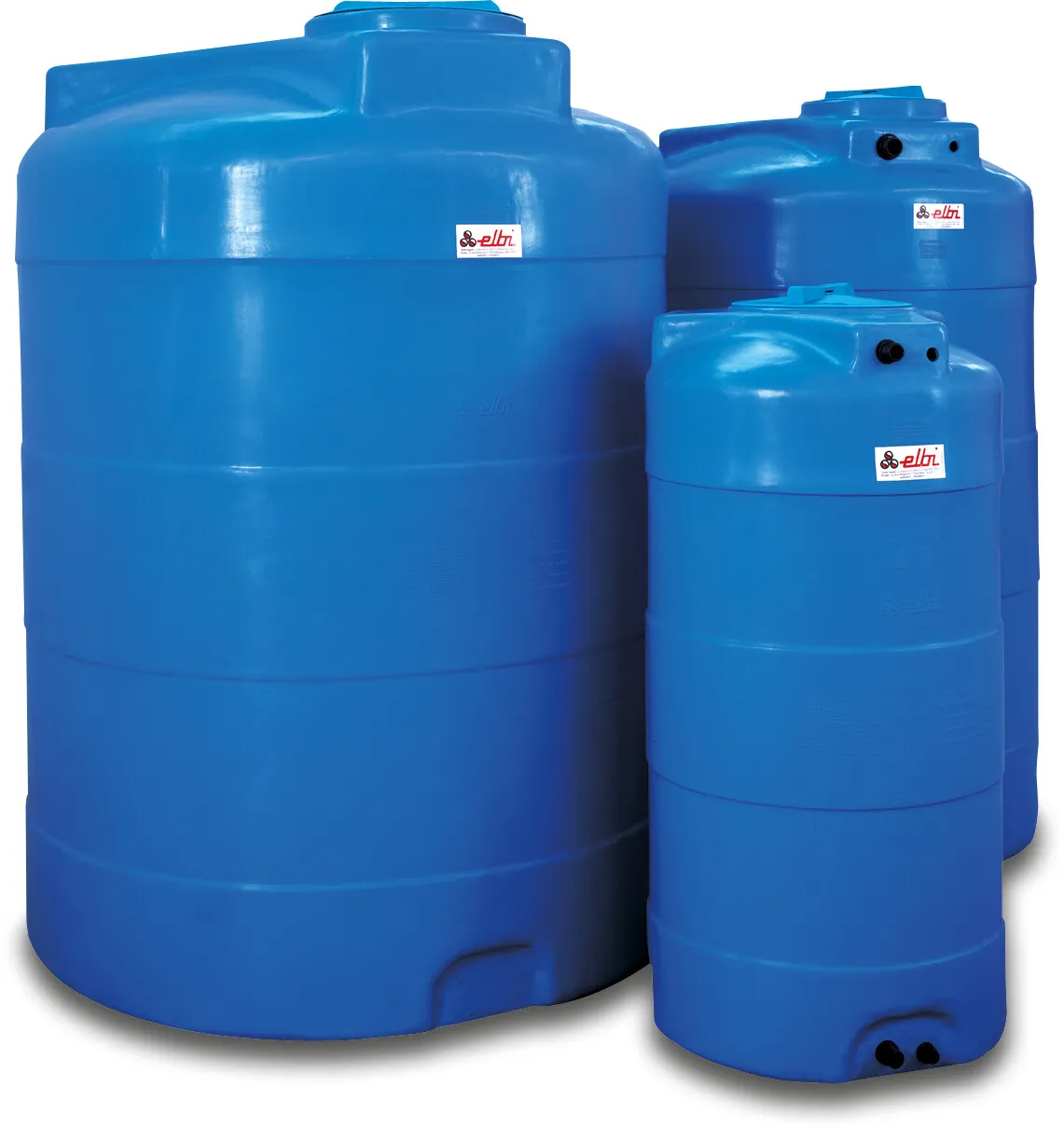 Elbi Tank LDPE blue 500ltr type CV vertical without connections