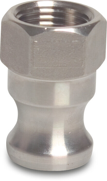 Quick coupler stainless steel 316 3/4" male part Camlock x female thread 16bar type Camlock A