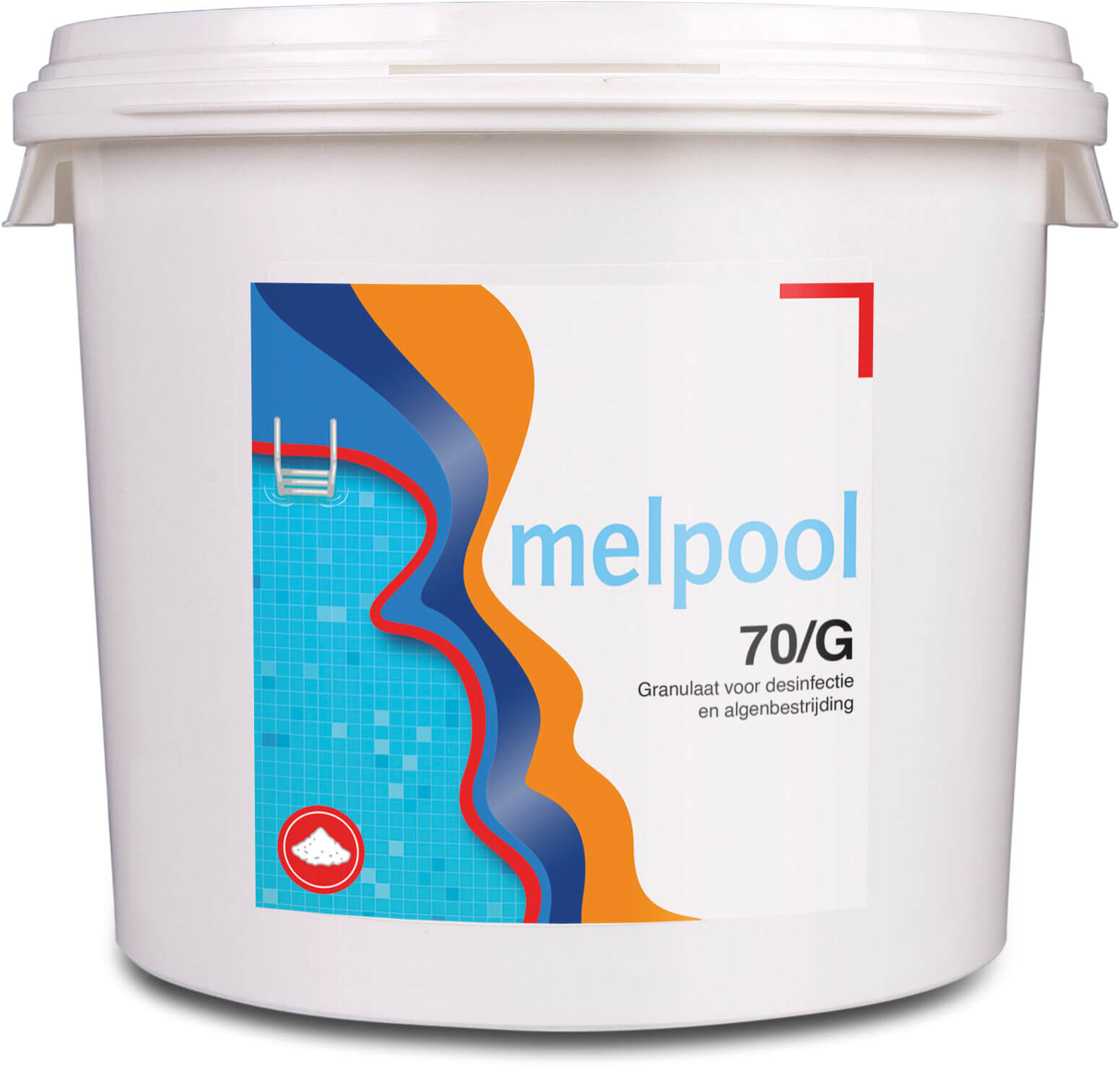 Melpool 70/g calciumhypochlorit hydrerede granulater 70% cl. 5000g NL