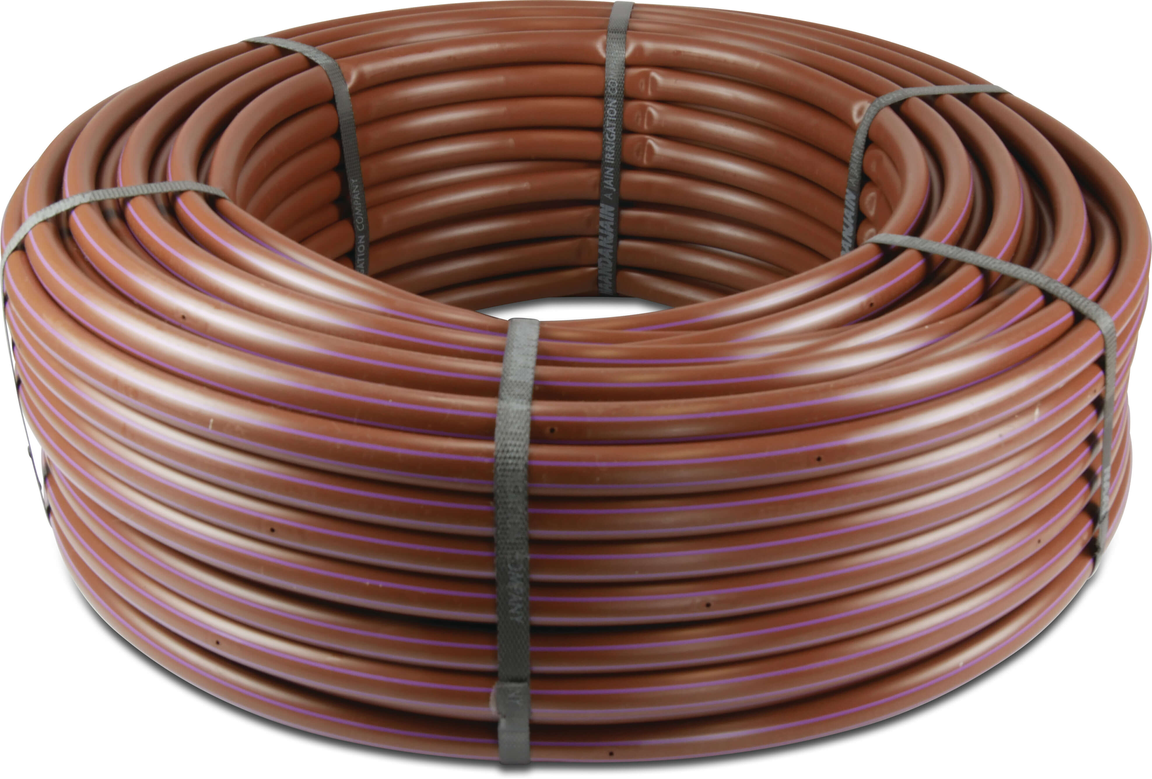 NaanDan Drip irrigation hose PE 16 mm x 1,2 mm 47mil 3bar 130micron 2,2ltr/h 33cm brown 100m type GardenDrip