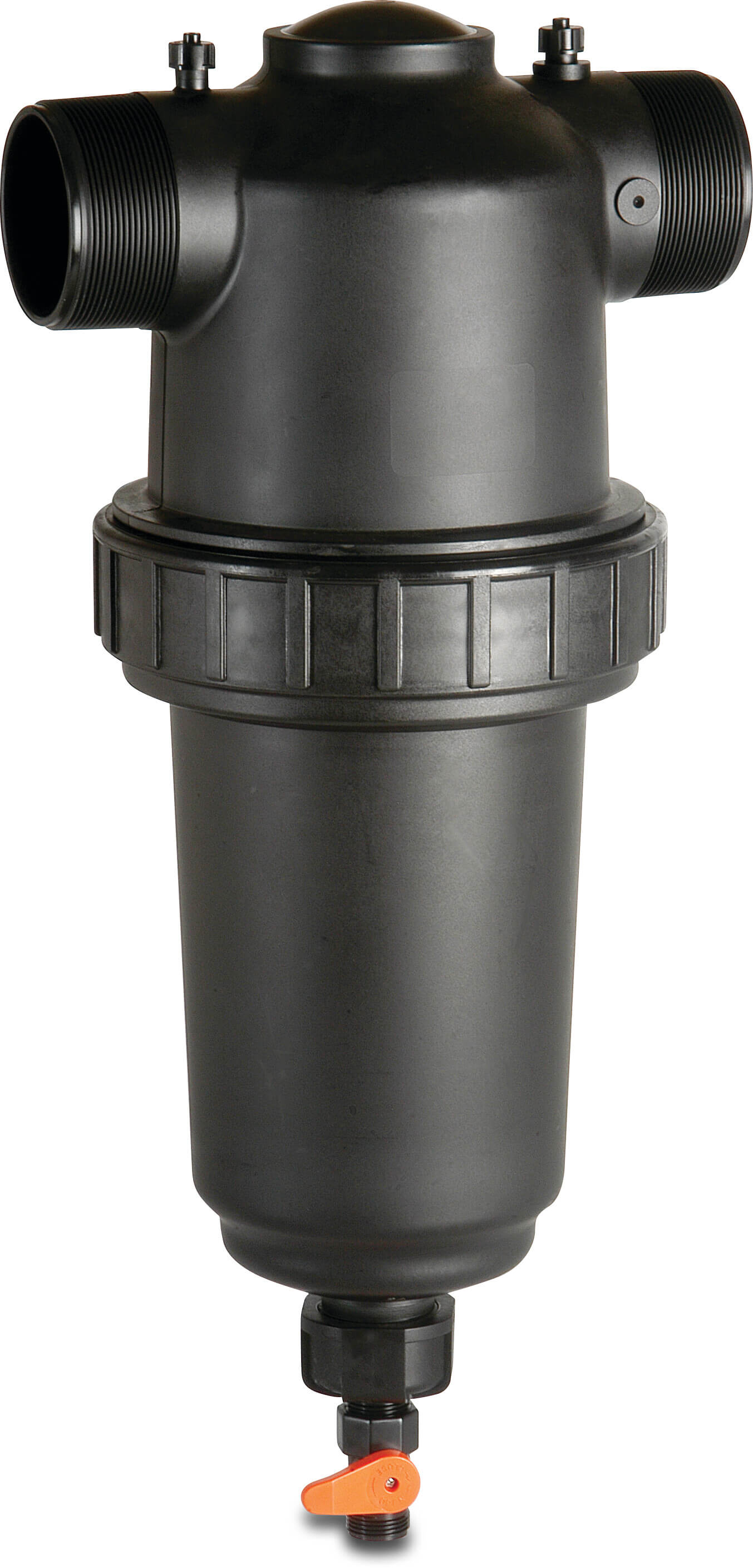 Amiad Handmatige filter PA 3" buitendraad 10bar 130micron RVS 316 rood type T