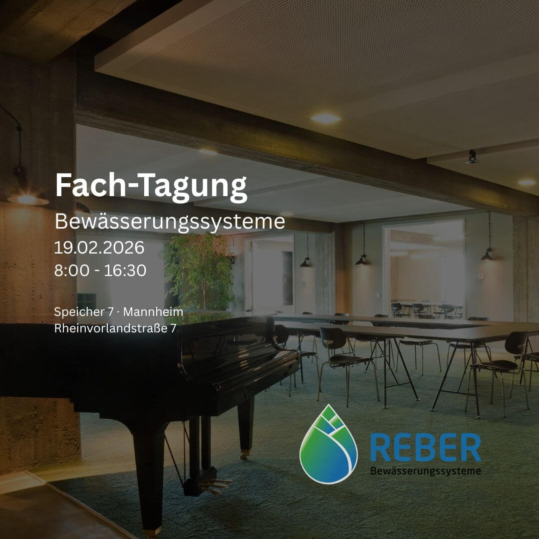 Einladung zur Fach-Tagung 2026: Innovationen in der Bewässerung erleben