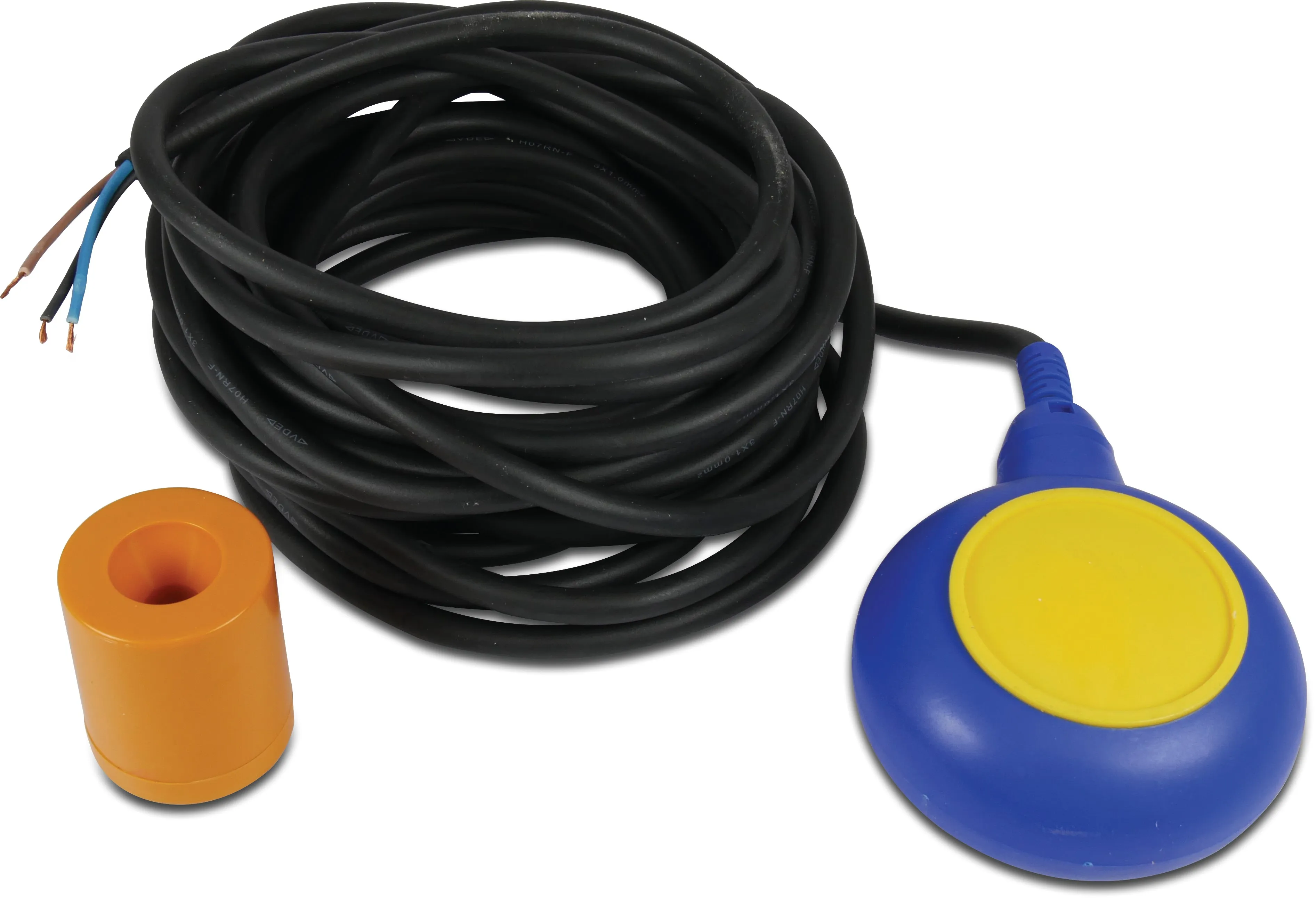 Float switch 10A 230VAC type double acting with 5 mtr. cable