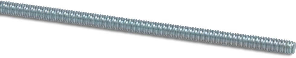 Thread end steel galvanised M8 1m