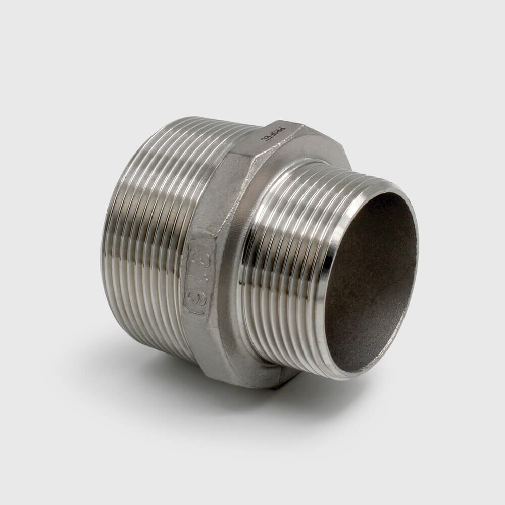 Profec Nr. 245 Reducer nipple stainless steel 316 1 1/2" x 3/4" male thread 16bar