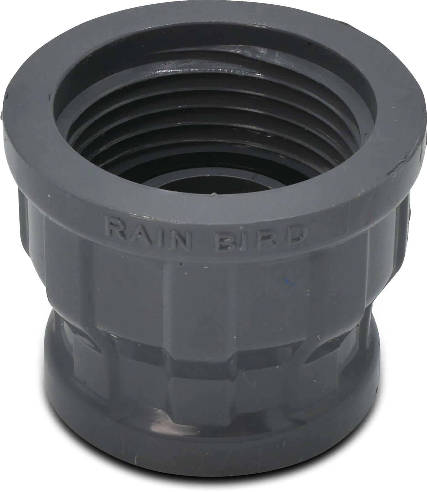 Rain Bird Draadsok PVC 1" x 3/4" binnendraad 10bar grijs type RB1330-131