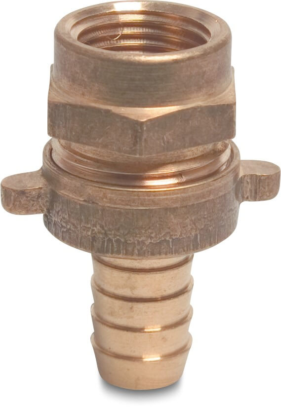 Union coupler brass 3/4" x 20 mm female thread x hose tail
