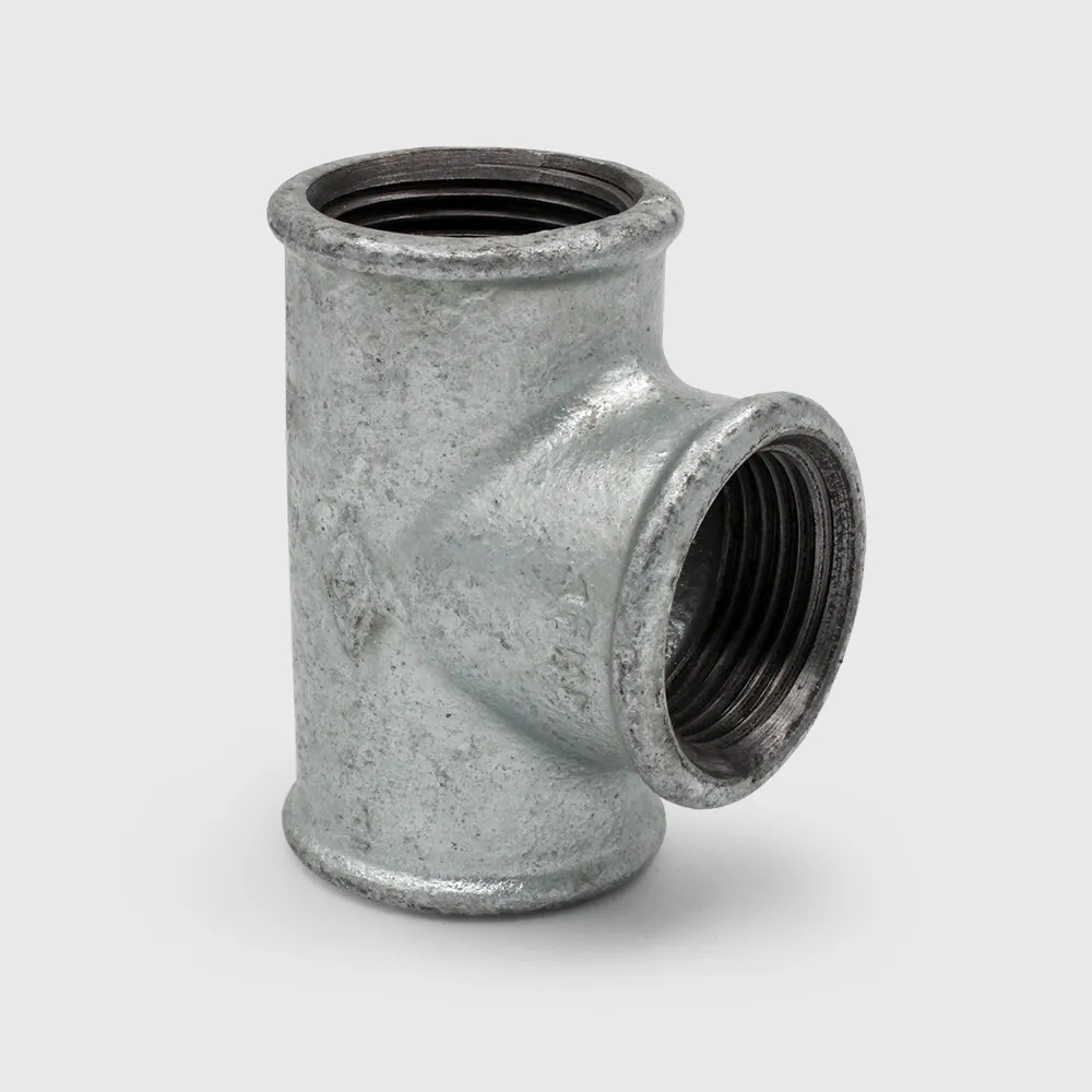 Profec Nr. 130 T-piece 90° cast iron galvanised 2" female thread 25bar DVGW