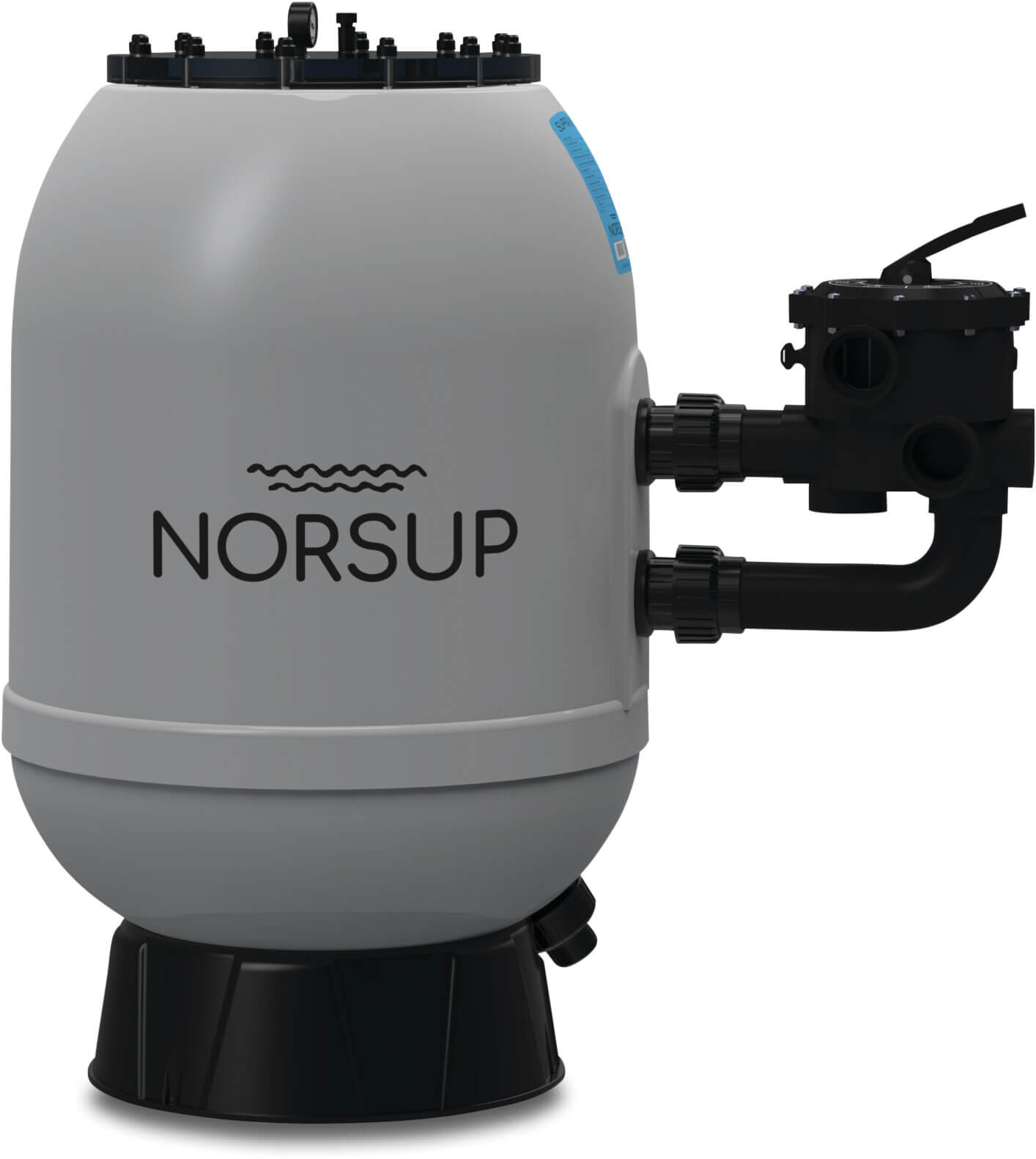 Norsup Zandfilter glasvezel versterkt polyester 50 mm lijmmof 2,5bar grijs type SupraV3 500 SM