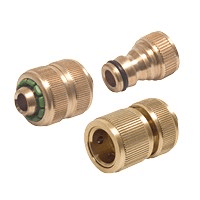 Brass click connectors