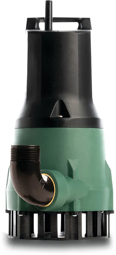DAB Dykpumpe technopolymer 1 1/4" indvendig gevind 1,6A 380VAC grøn type NOVA 600 TN-A