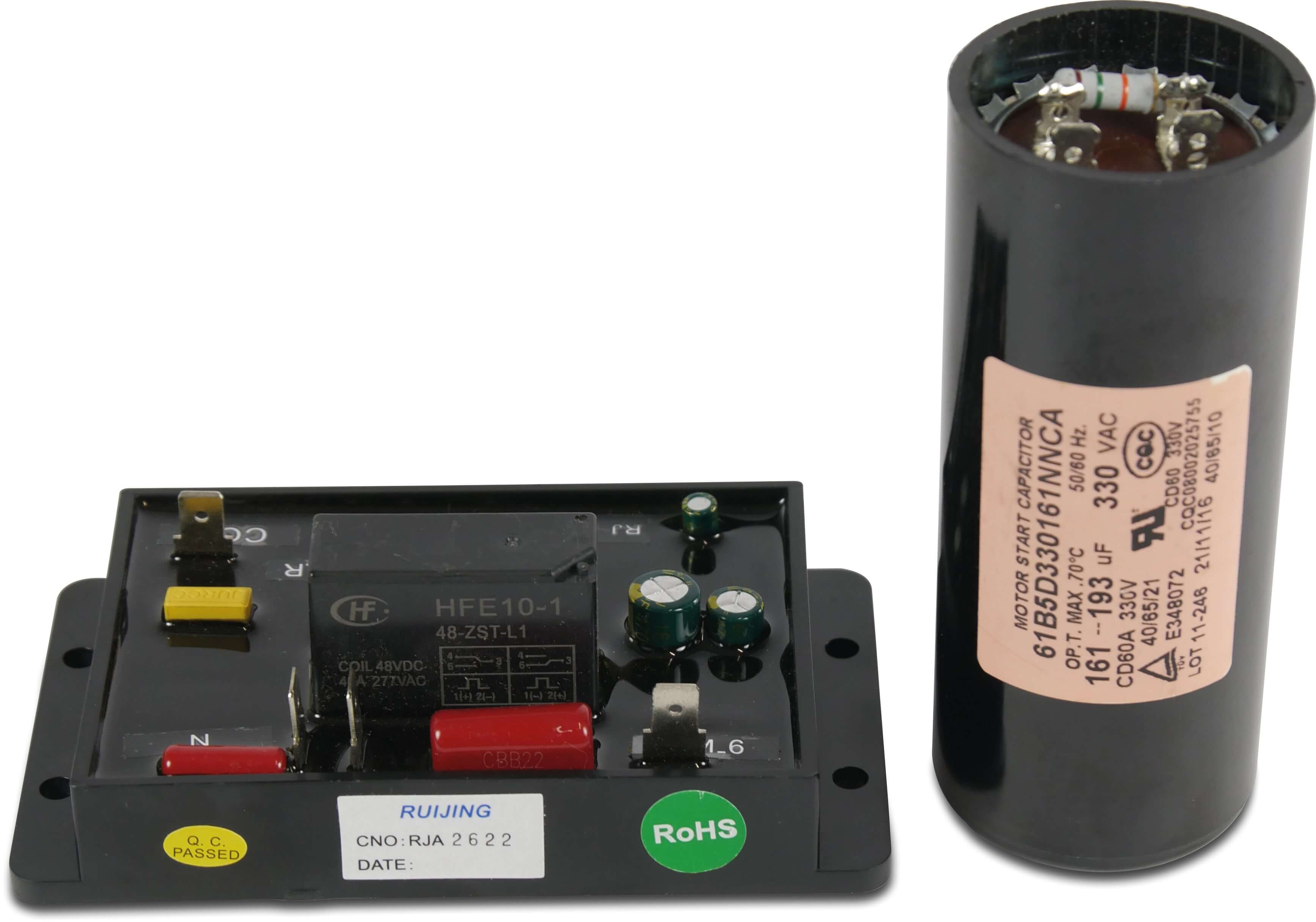 Soft starter TL-ASSU220P5 with start capacitor 161-193 µF