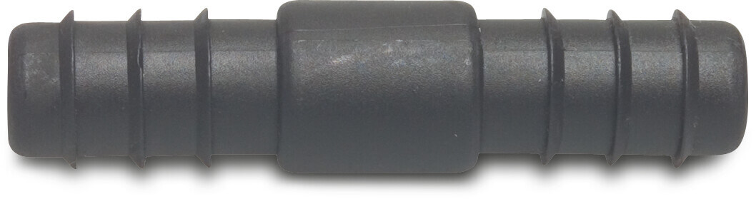 Rak kontakt PP 12 mm hulling 4bar svart