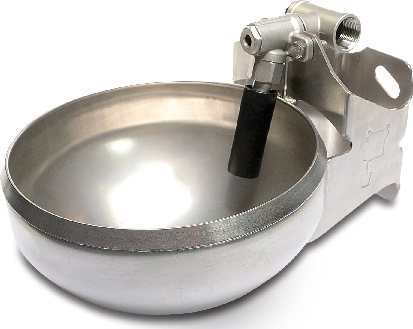La Buvette Drinking bowl with tube stainless steel type F130 Inox