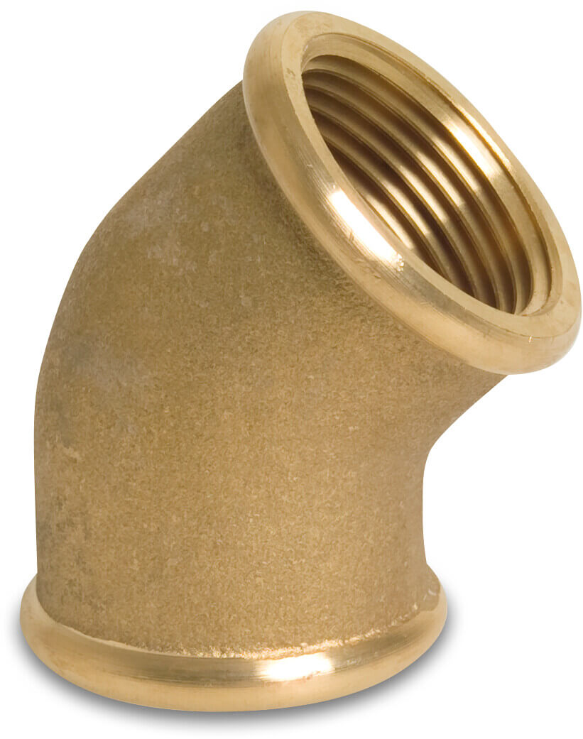 Profec Nr. 120 Elbow 45° brass 1 1/4" female thread 40bar
