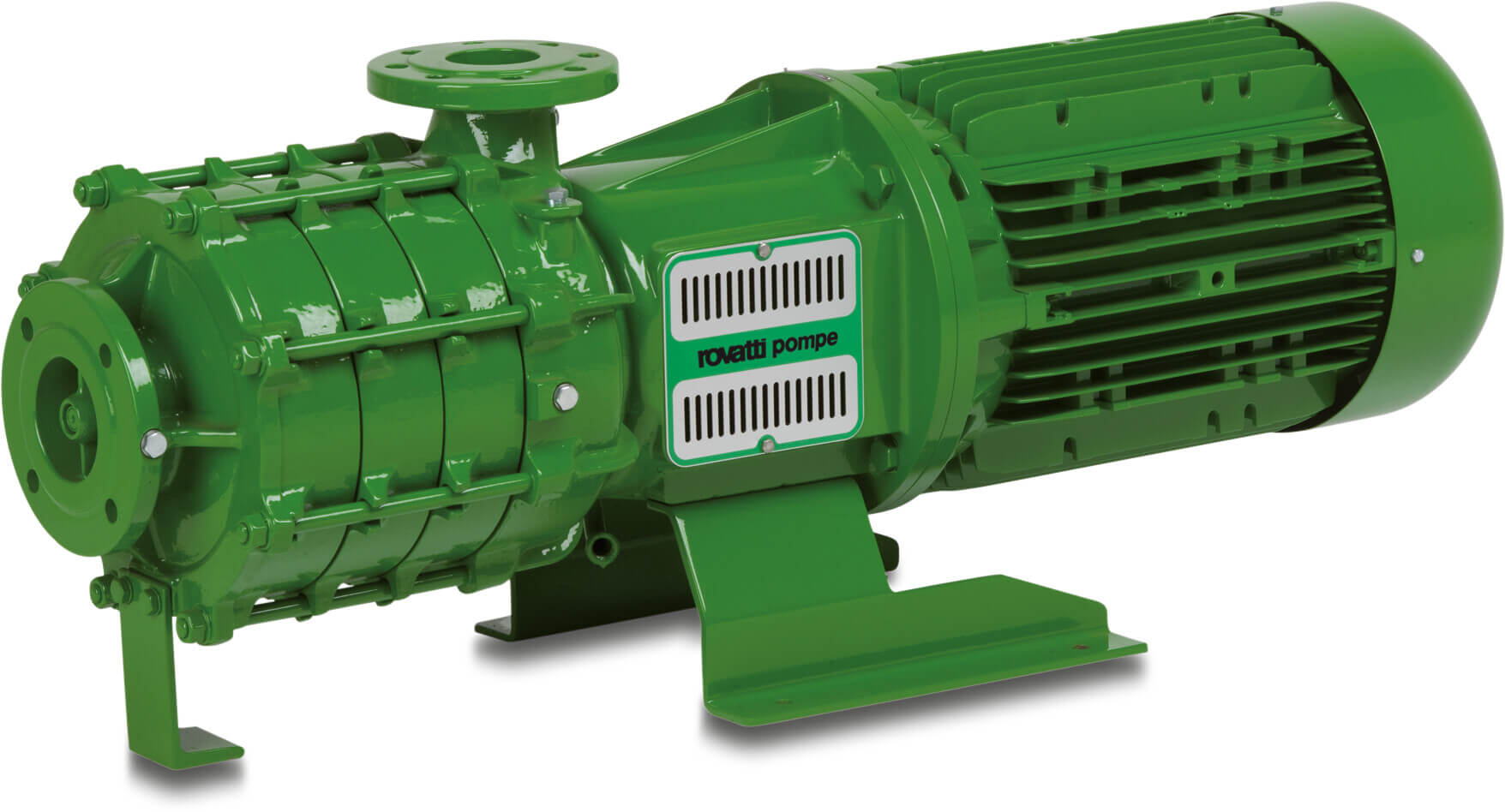 Rovatti Multi-stage centrifugal pump cast iron DN65 x DN50 DIN flange 27bar 13,1A 400VAC green type ME 10K65-22/3