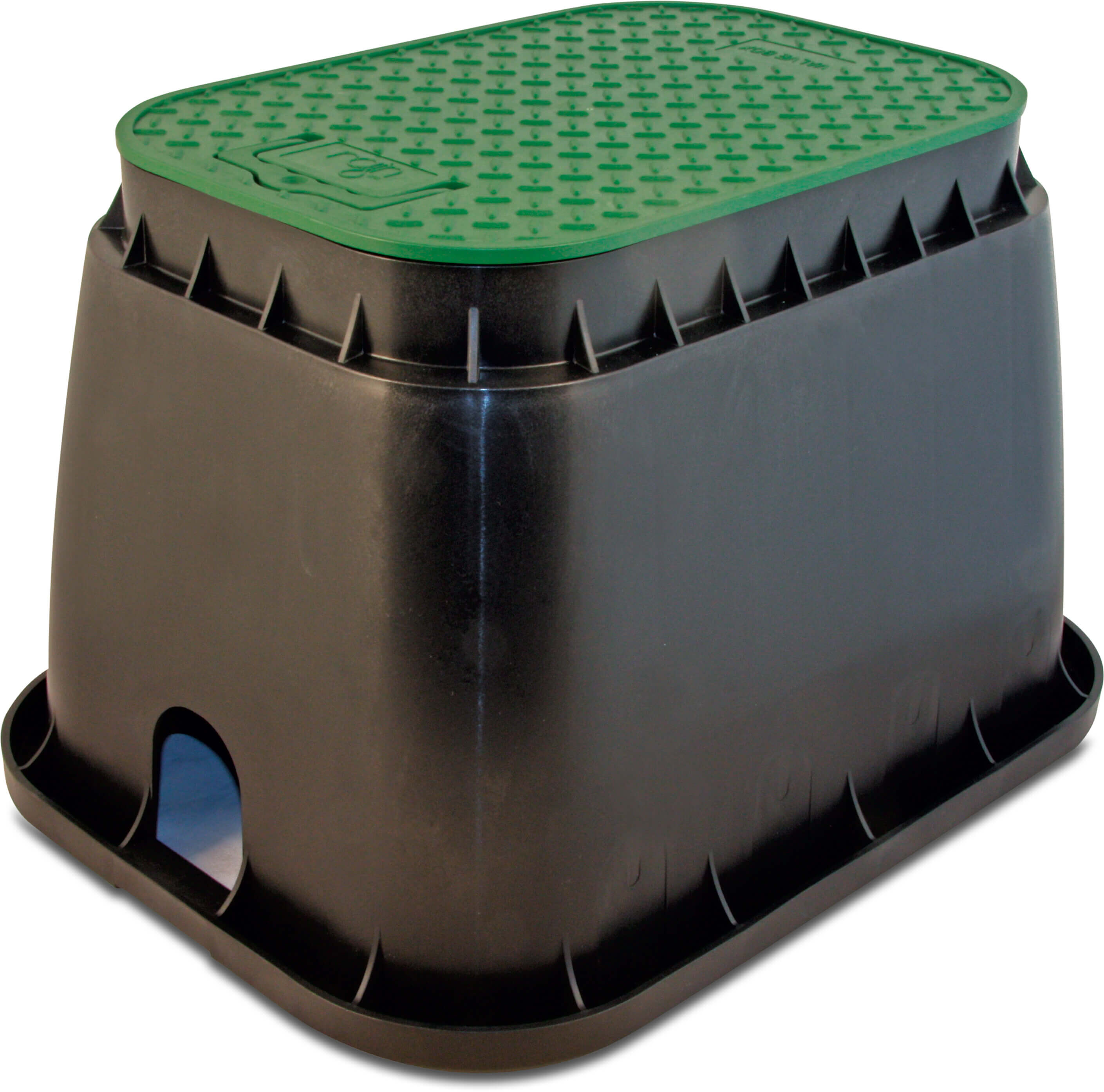 Rain Valve box rectangular PP black/green type Standard