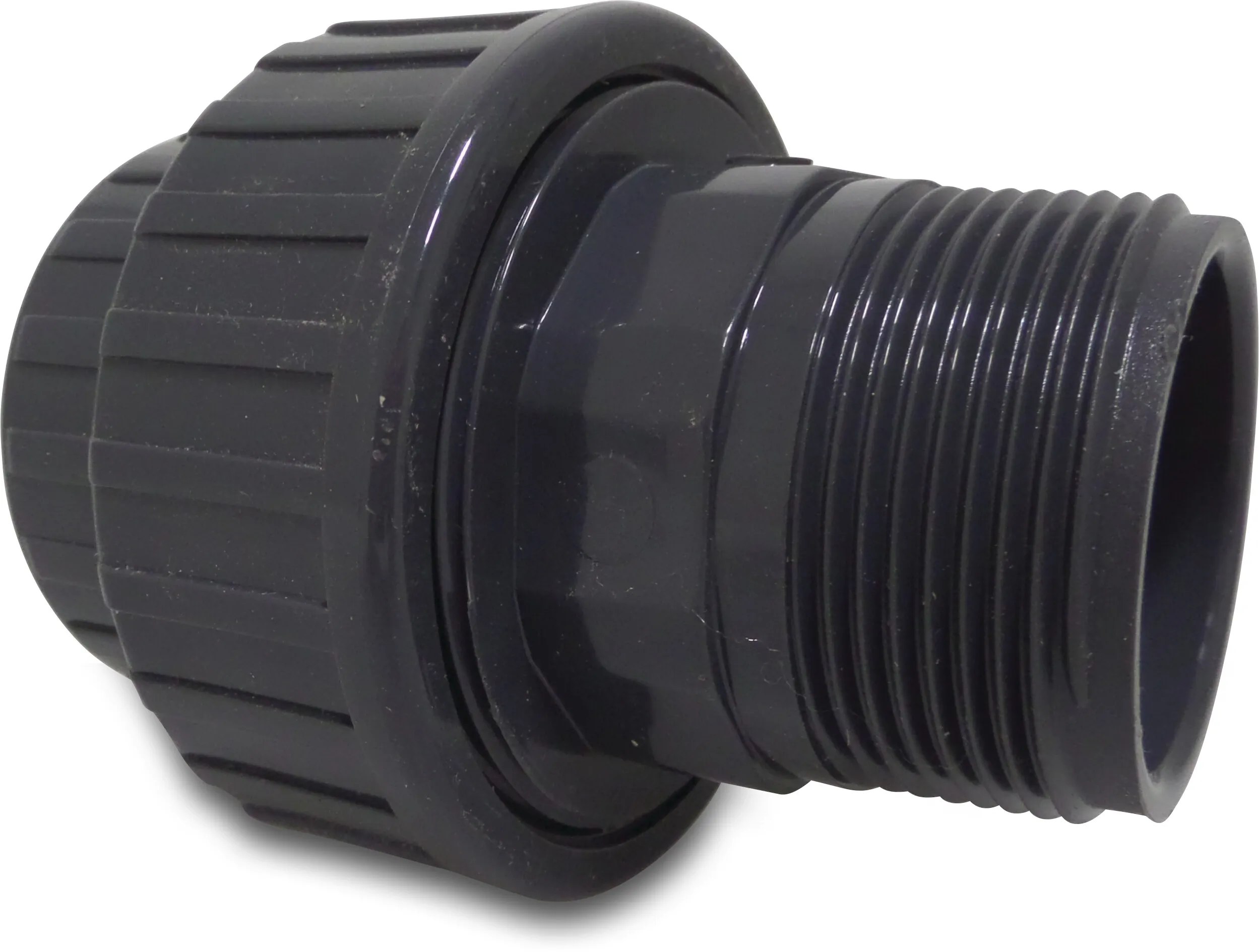 Raccord union PVC-U 1/2" filetage femelle x filetage mâle 10bar gris P1