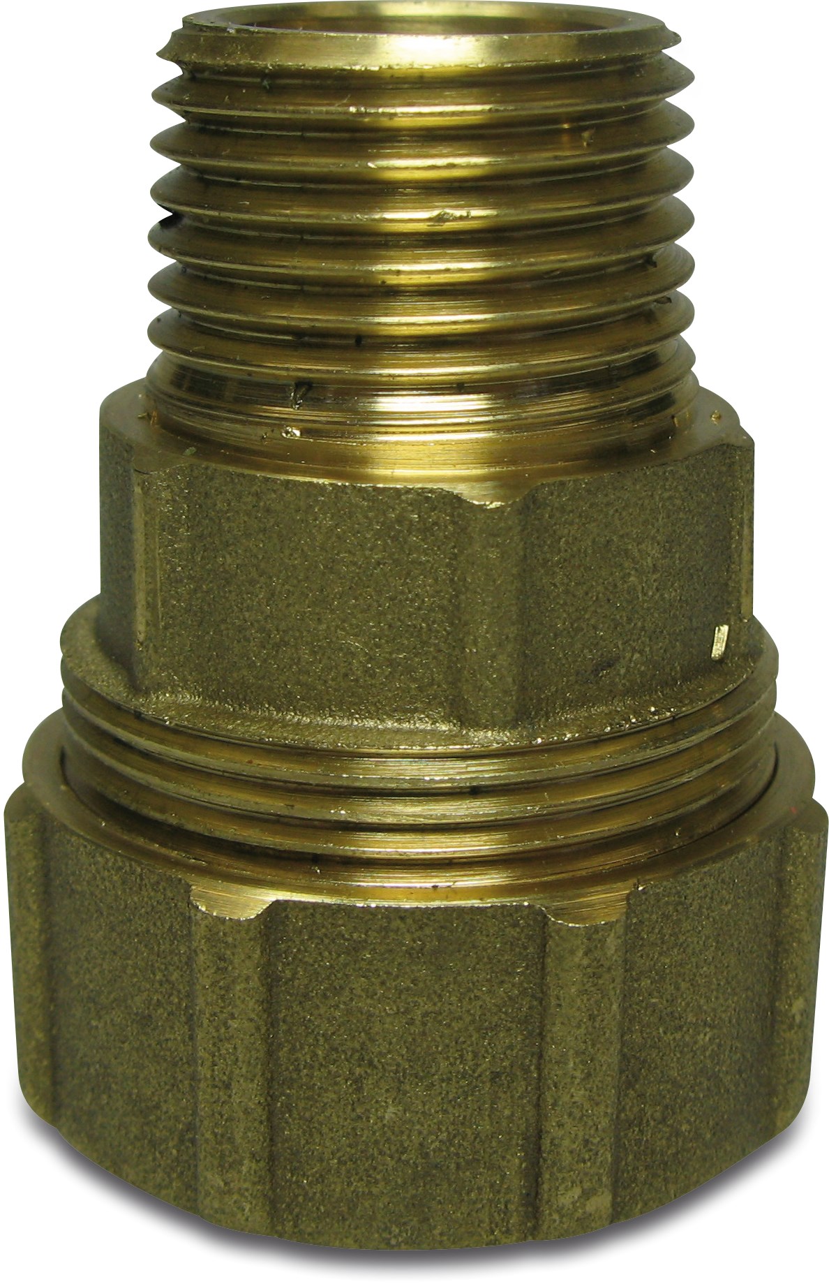 Itap Adaptor socket brass 20 mm x 1/2" compression x male thread 16bar DVGW type 015
