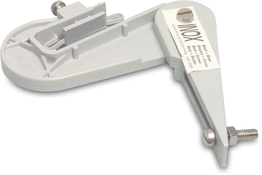 Korrugerad krok för rännor PVC-U grå